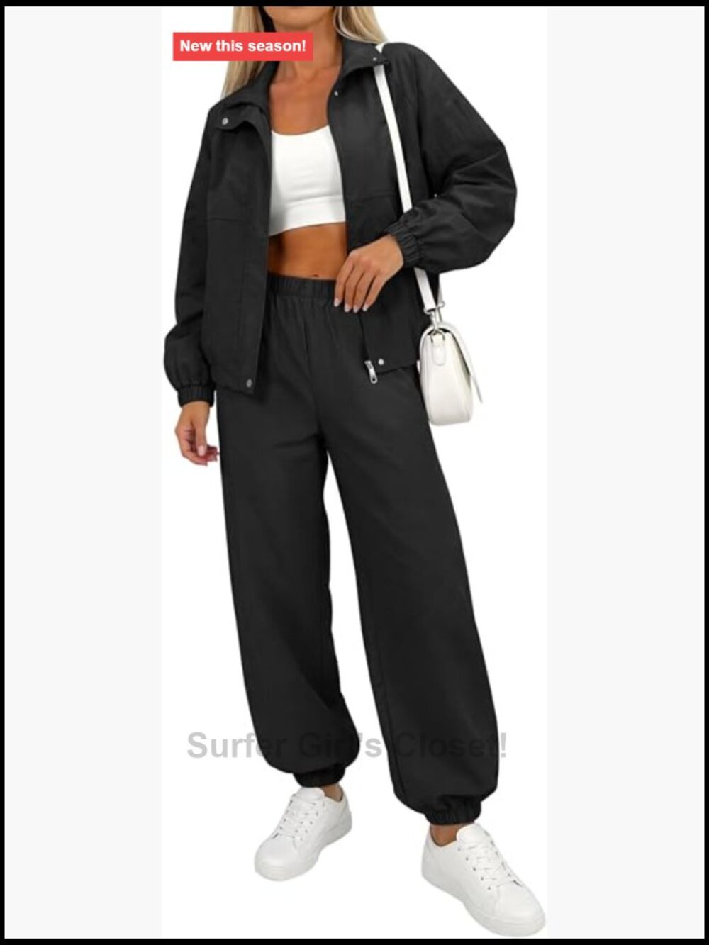 UPF 50+ Windbreaker Tracksuit Set Lightweight Jacket Joggers